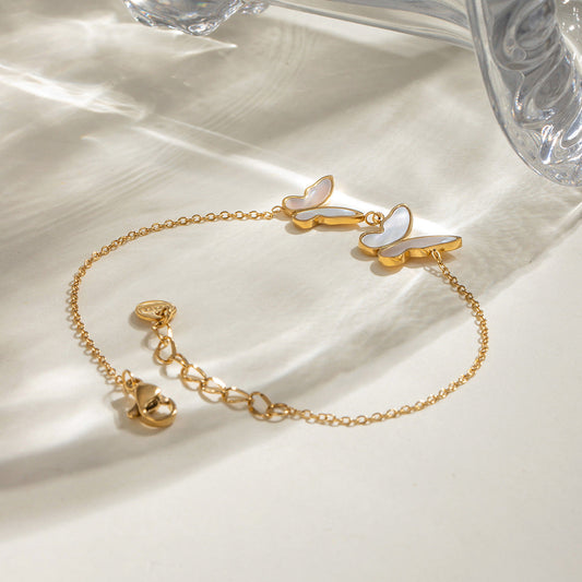 Blaire Butterfly Pearl Necklace