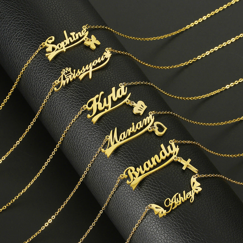 Customized Various Sign Name Necklace For Girls Christmas Gift