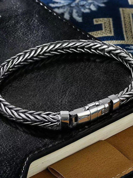 Sterling Silver Handmade Woven Bracelet