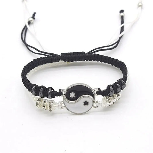 Couple Black White Tai Chi Bracelet