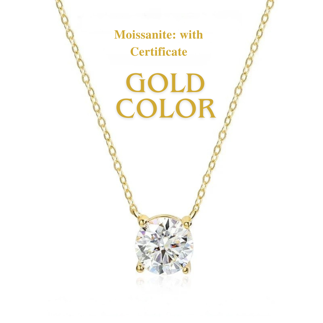 Classic Four Claws Moissanite Necklace