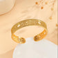 Luxury Style Gold Bracelet Out Lace Flower Design