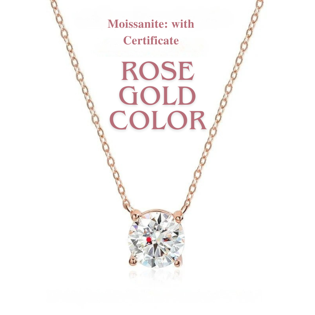 Classic Four Claws Moissanite Necklace