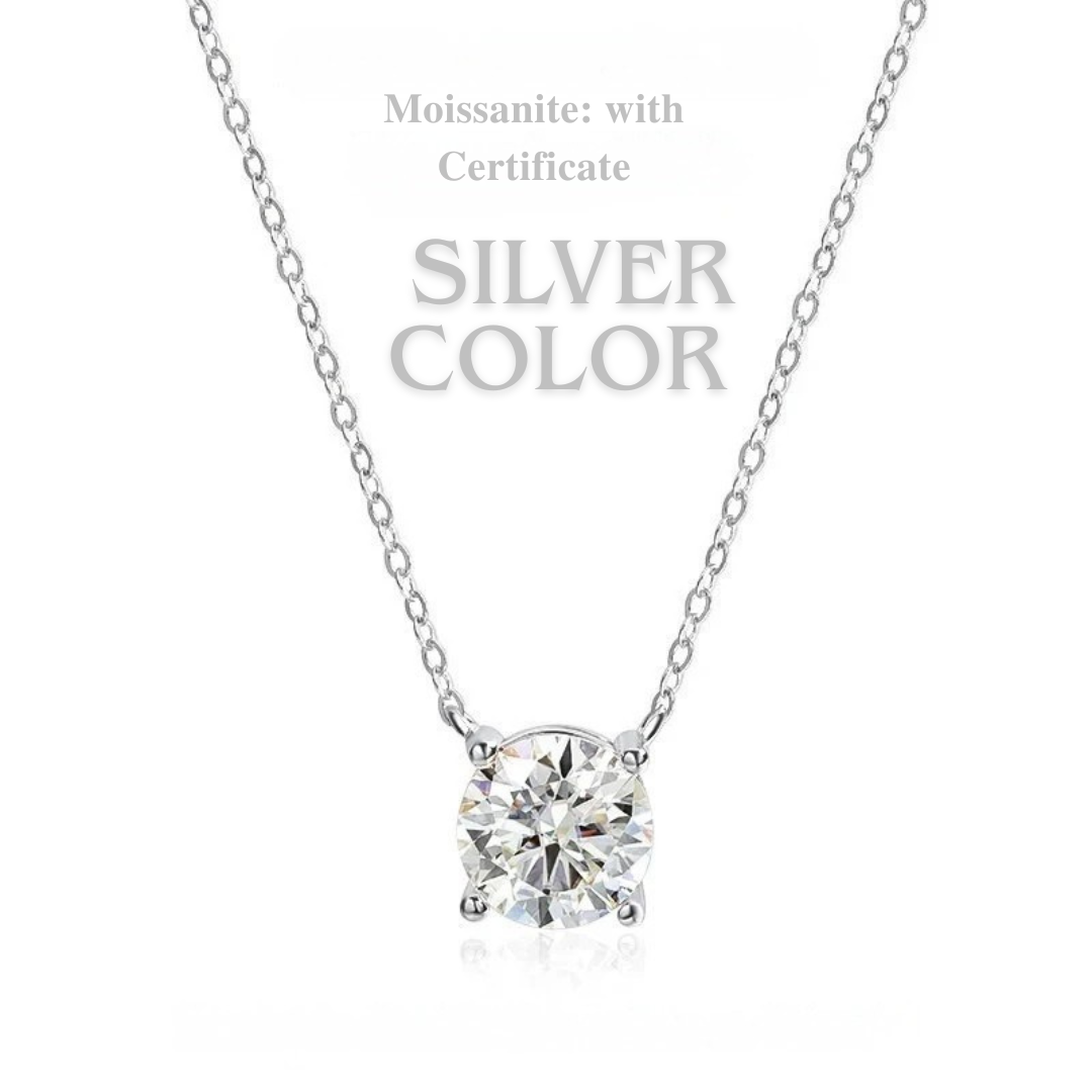 Classic Four Claws Moissanite Necklace
