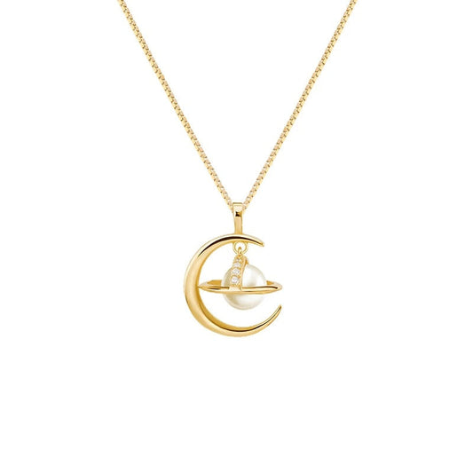 Women's Saturn Planet Necklace