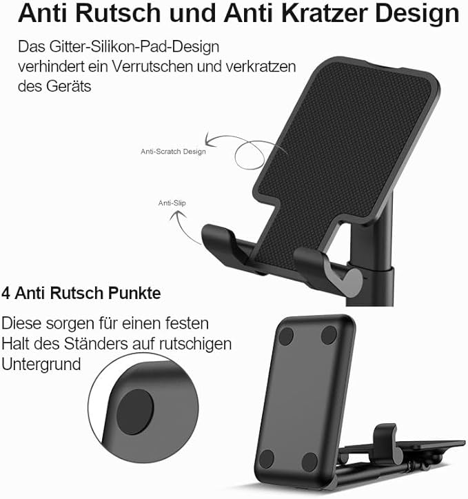 K3 Universal Adjustable Foldable Desktop Phone Holder Stand