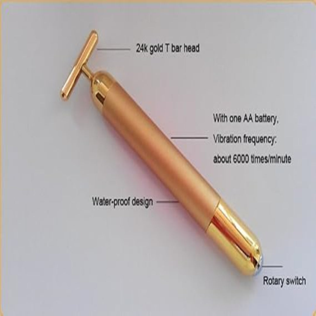24K Gold T-Bar Face Lifting V-Shaping
