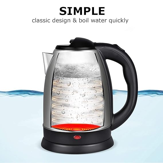 [MALAYSIA 3 PIN PLUG] 2Lit Stainless Steel Electric Kettle Heat