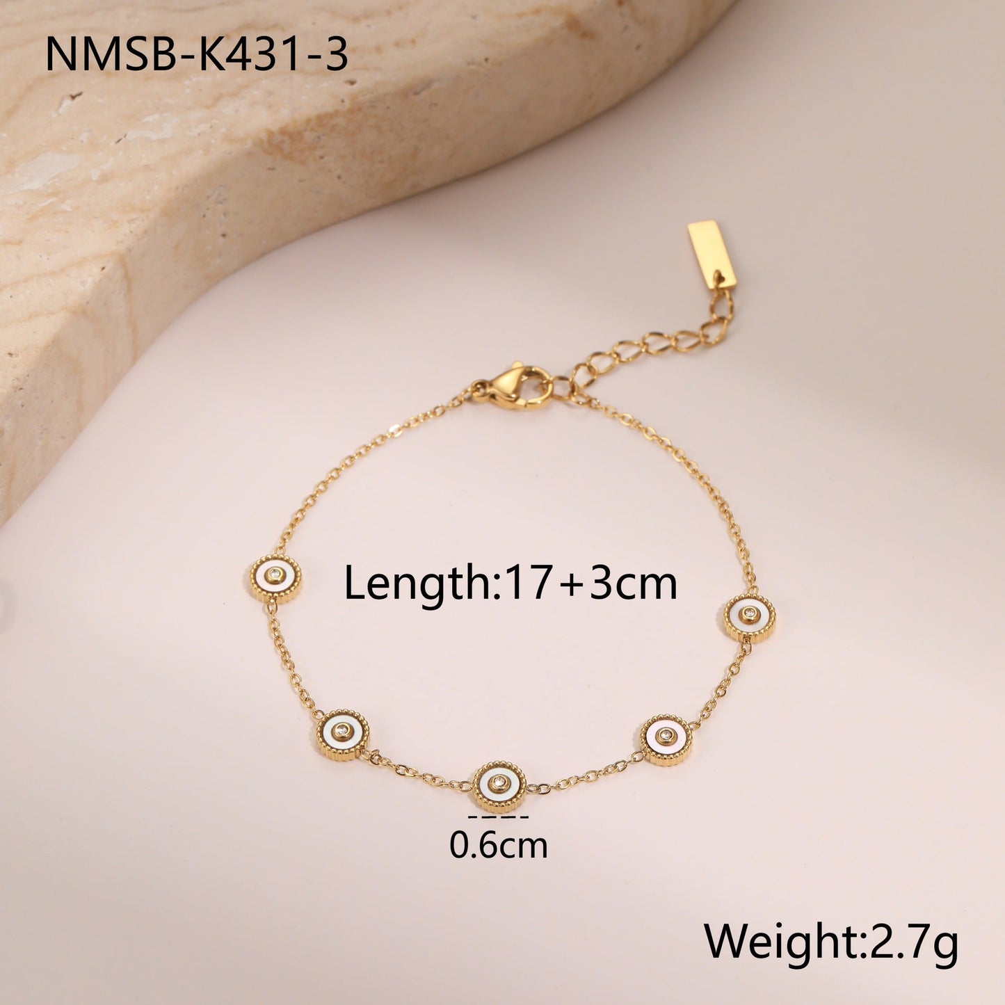 Light Luxury Fritillary Stainless Steel Bracelet