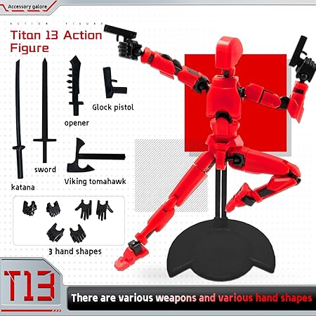 13-Point Multi-Jointed Movable Robot Toy