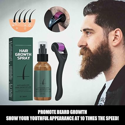 Natural Men’s Beard Growth Roller Kit