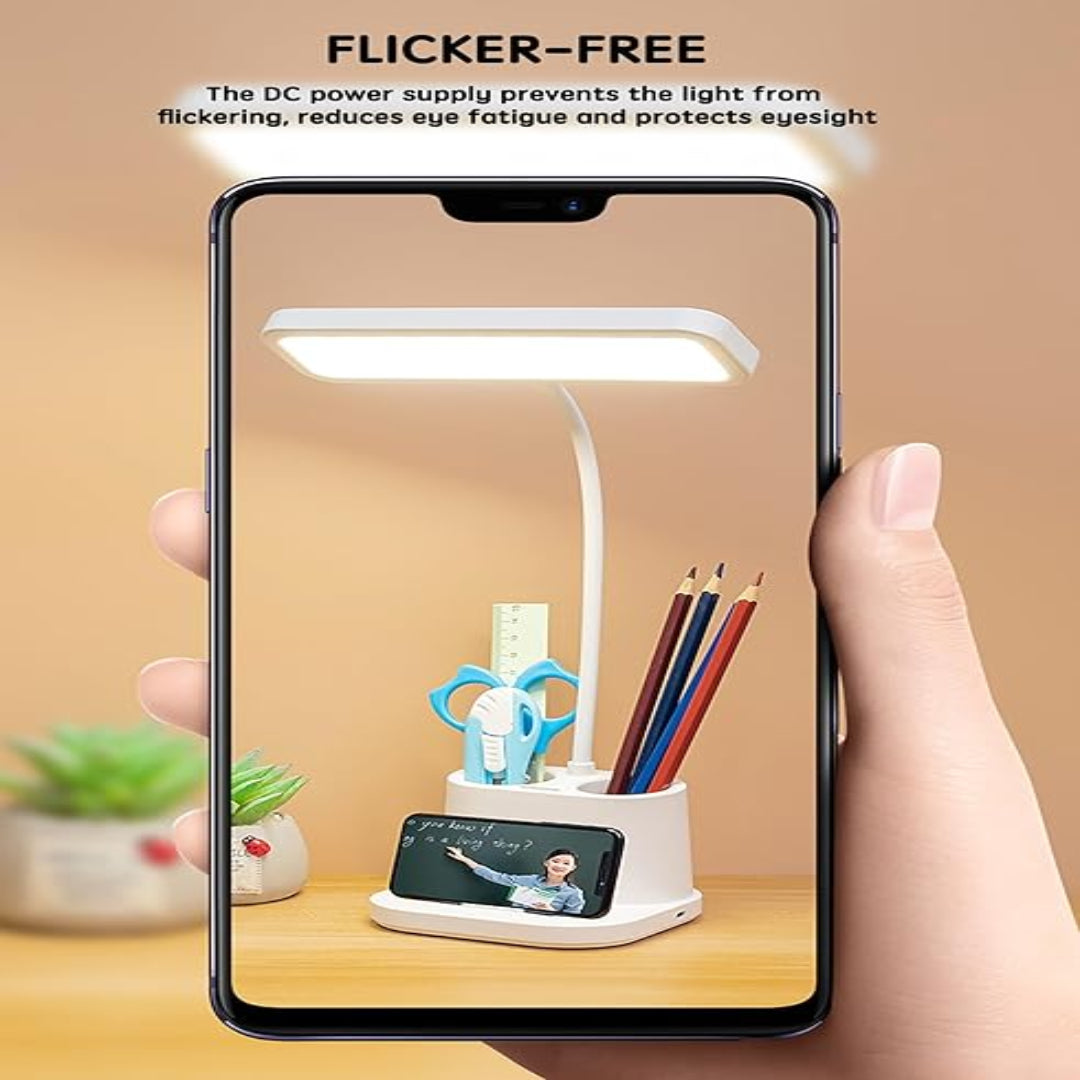 Dimmable LED Study Table Lamp with USB Charging