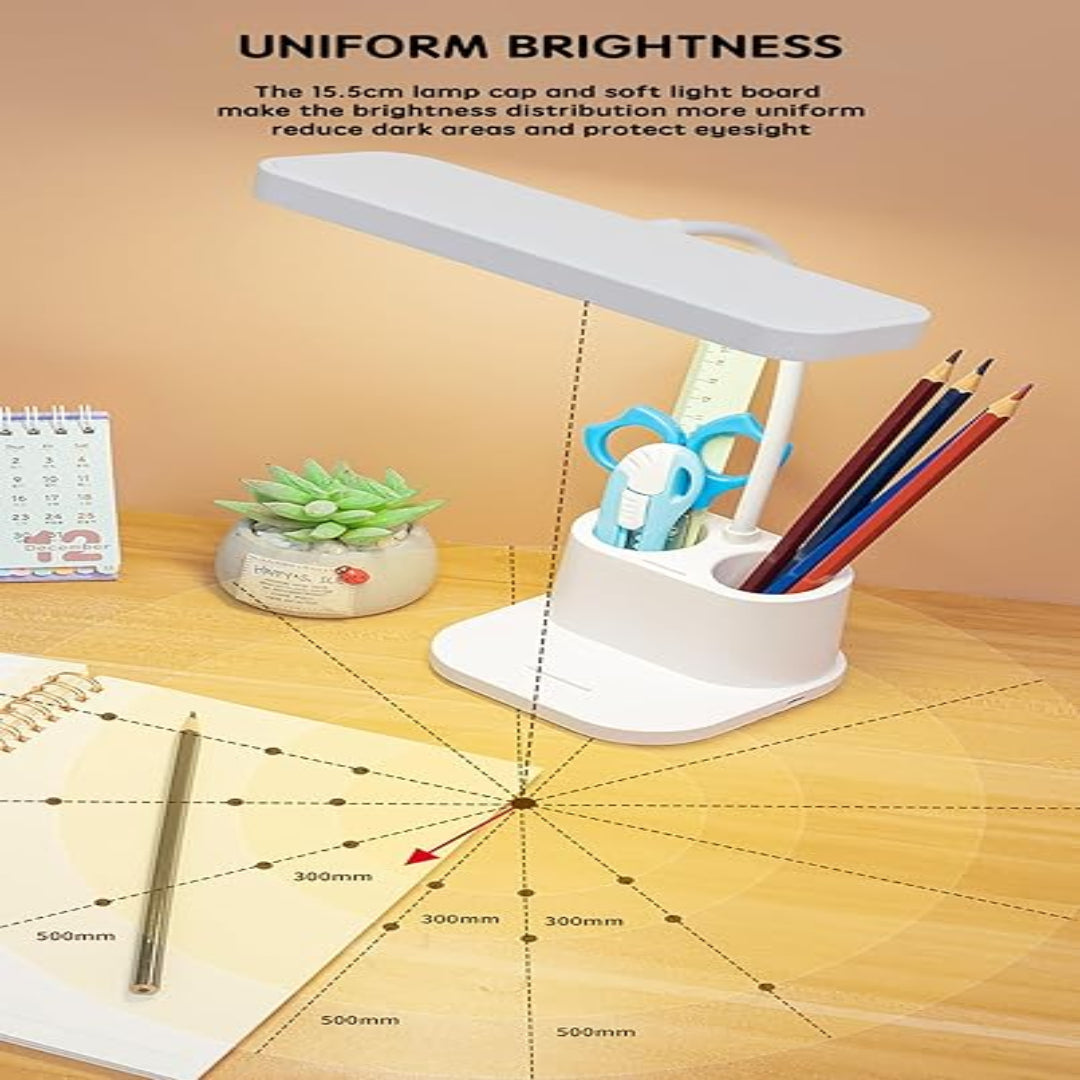 Dimmable LED Study Table Lamp with USB Charging