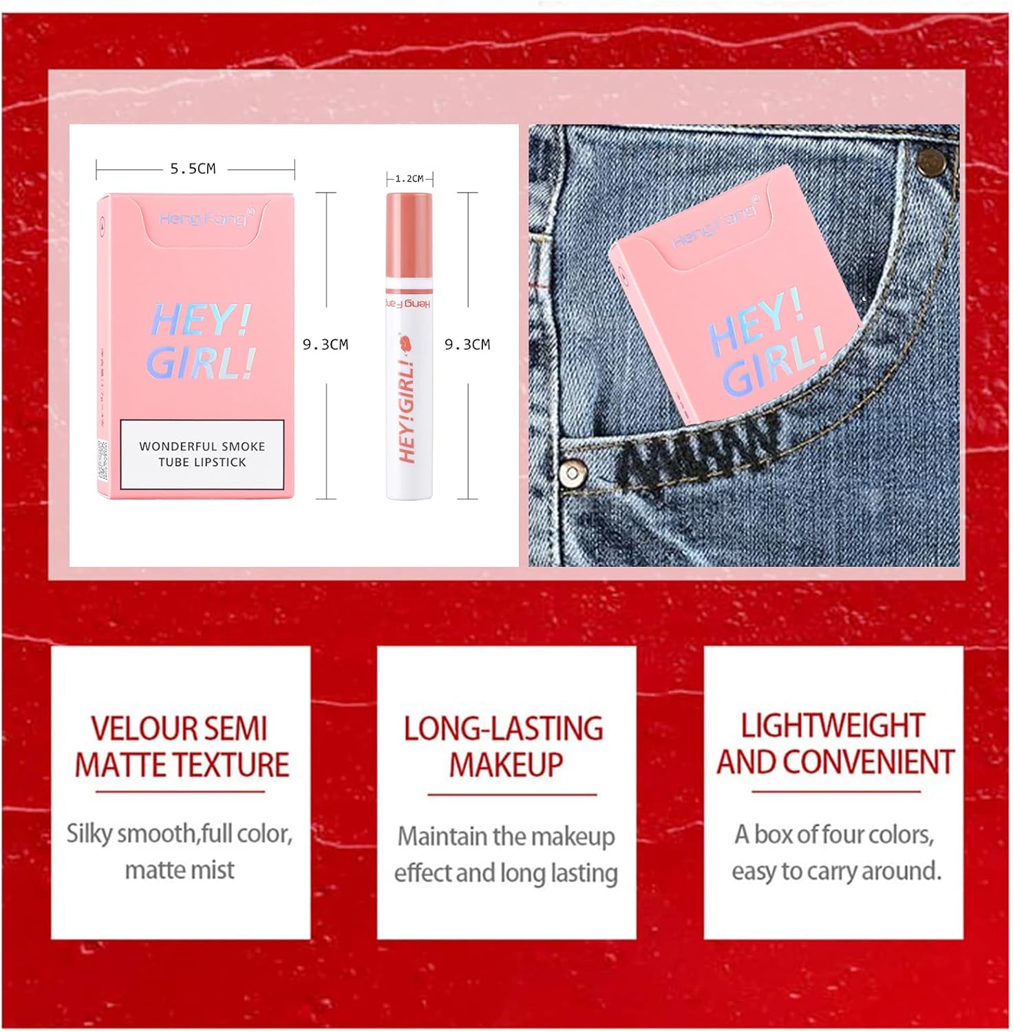 Girl Lipstick – 4pcs Moisturizing Color Set