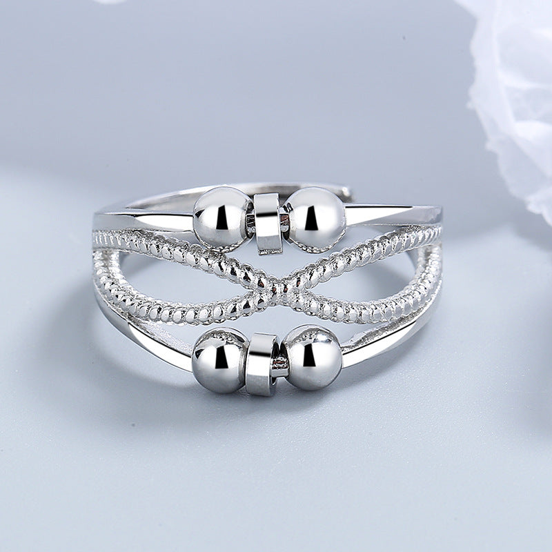 Rotatable Ring With Open Design Fashion