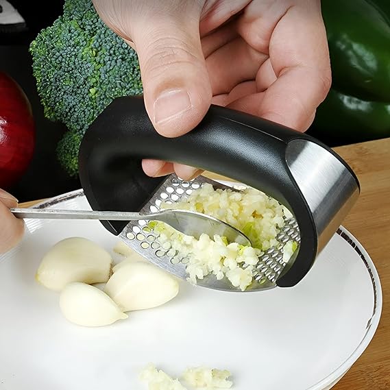 Stainless Steel Garlic Press Manual Garlic
