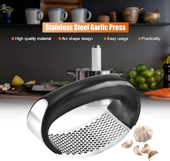 Stainless Steel Garlic Press Manual Garlic