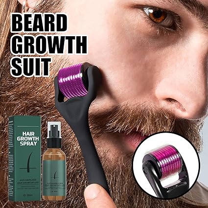 Natural Men’s Beard Growth Roller Kit
