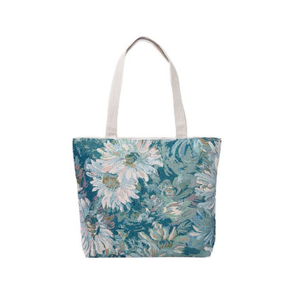 Large Capacity Embroidered Vintage Tote Bag