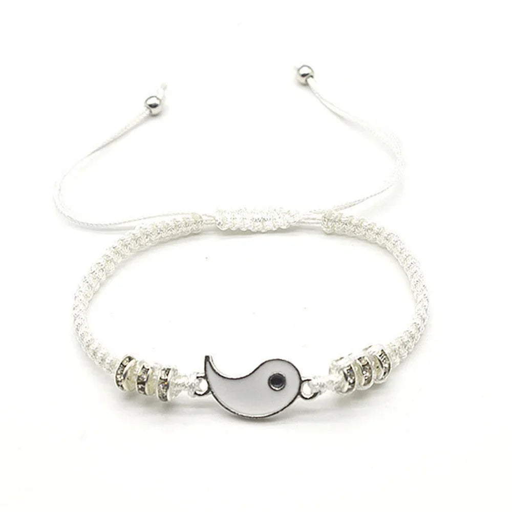 Couple Black White Tai Chi Bracelet