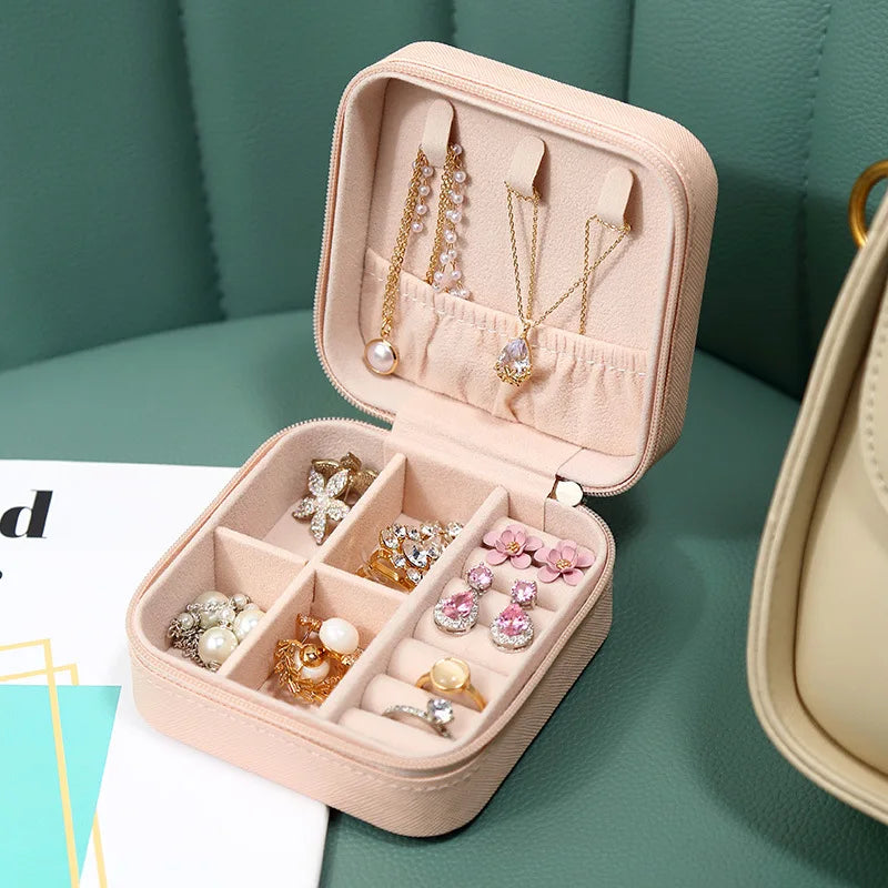 Elegant Travel Jewelry Box Organizer