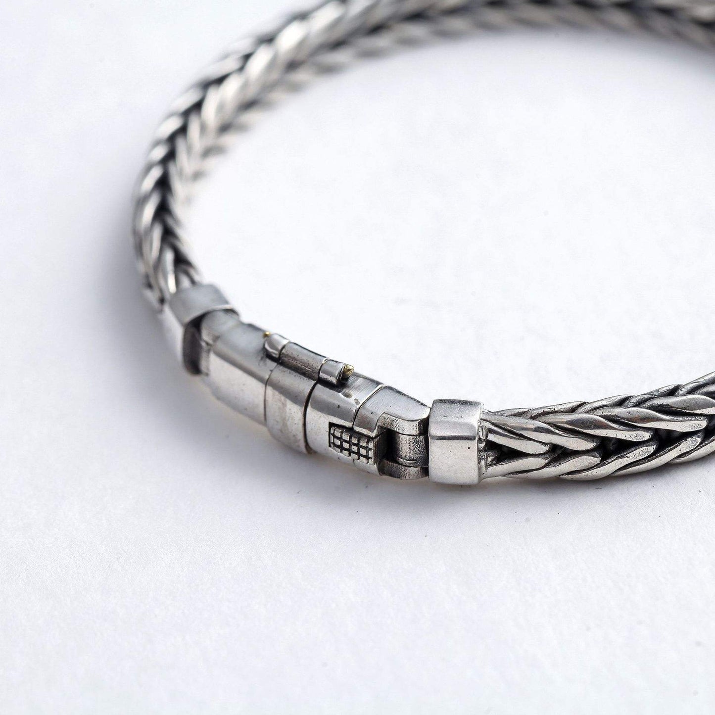 Sterling Silver Handmade Woven Bracelet