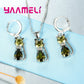Silver Color Crystal Cute Cat Jewelry Set