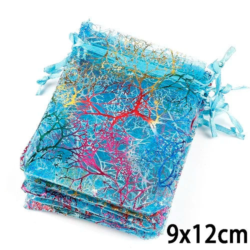 10-50pcs Drawstring Organza Bags