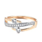 Rose Gold AAA Zircon Diamonds Ring