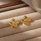 Geometric Flower Stainless Steel Earrings