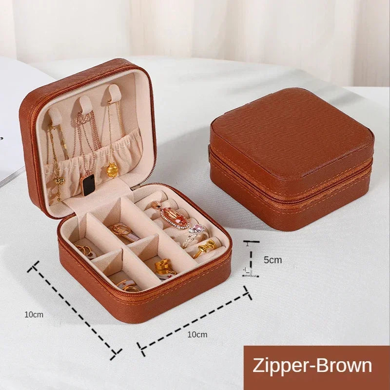 Elegant Travel Jewelry Box Organizer