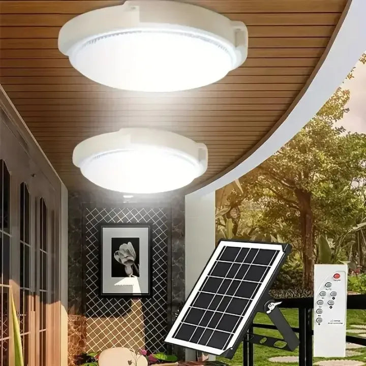 LED Solar Ceiling Light IP65 Waterproof Pendant Light Outdoor Solar-Power Lamp Corridor Light for Garden Decoration Hot