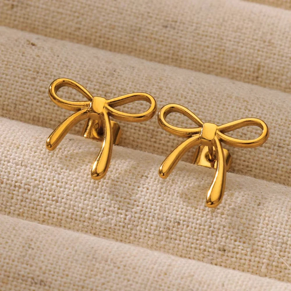 Geometric Flower Stainless Steel Earrings