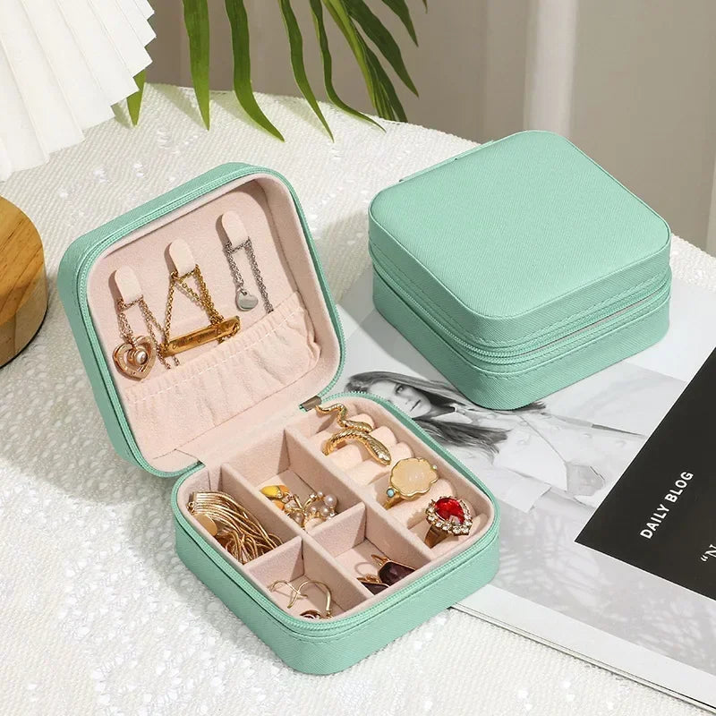 Elegant Travel Jewelry Box Organizer