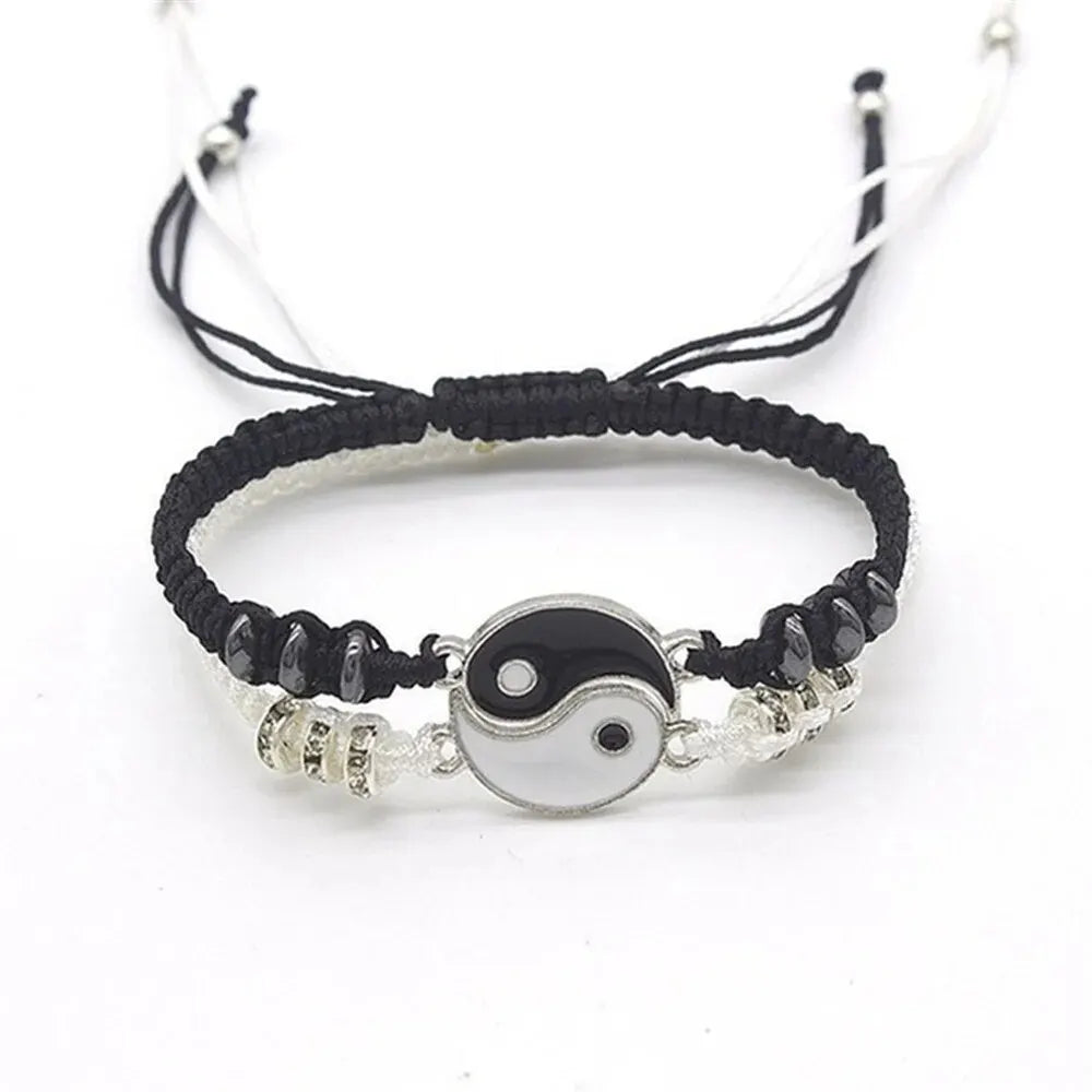 Couple Black White Tai Chi Bracelet