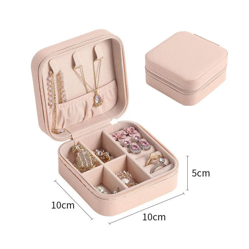 Elegant Travel Jewelry Box Organizer