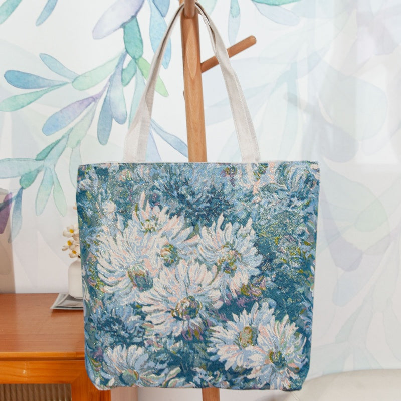 Large Capacity Embroidered Vintage Tote Bag