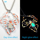 Halloween Glow in the Dark Spider Necklace for Men & Women