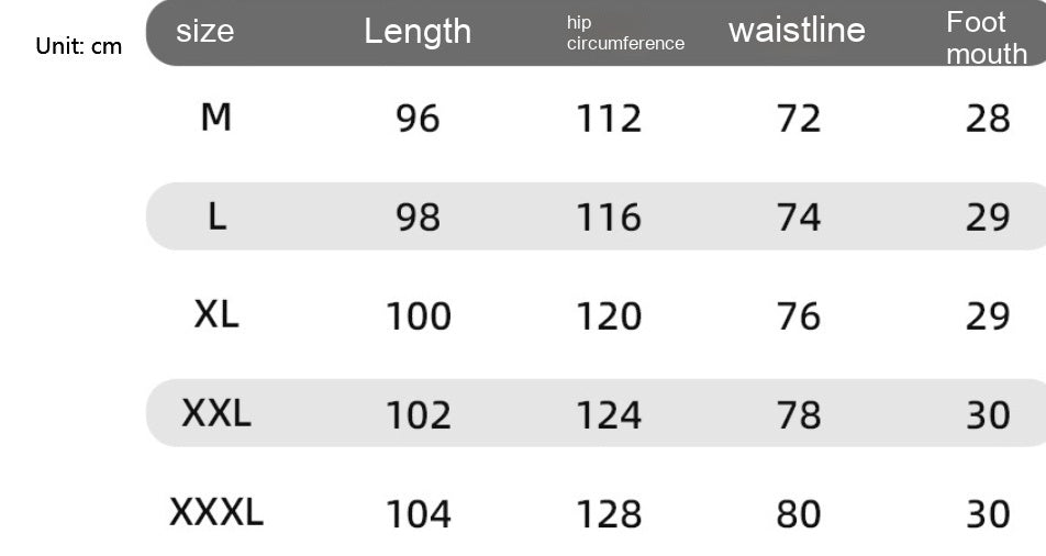 Men's And Women's Solid Color Casual Pants