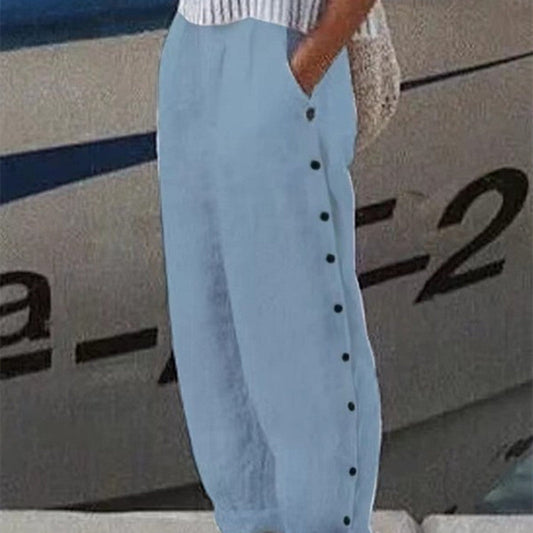 Women's Elegance Fashion Simplicity Pocket Casual Pants
