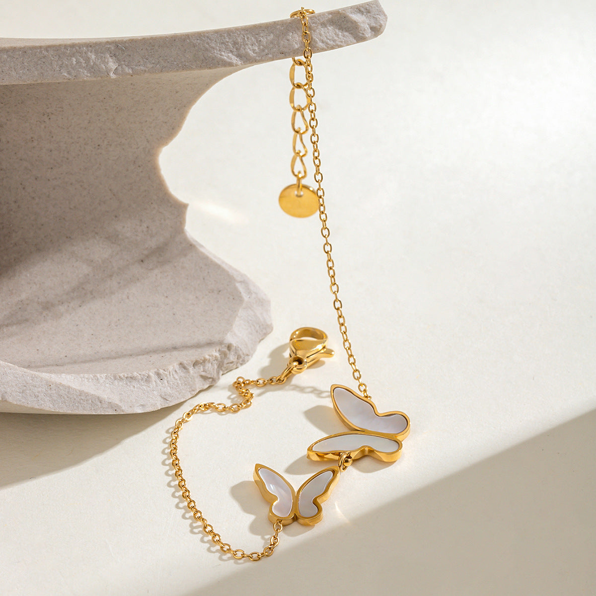 Blaire Butterfly Pearl Necklace