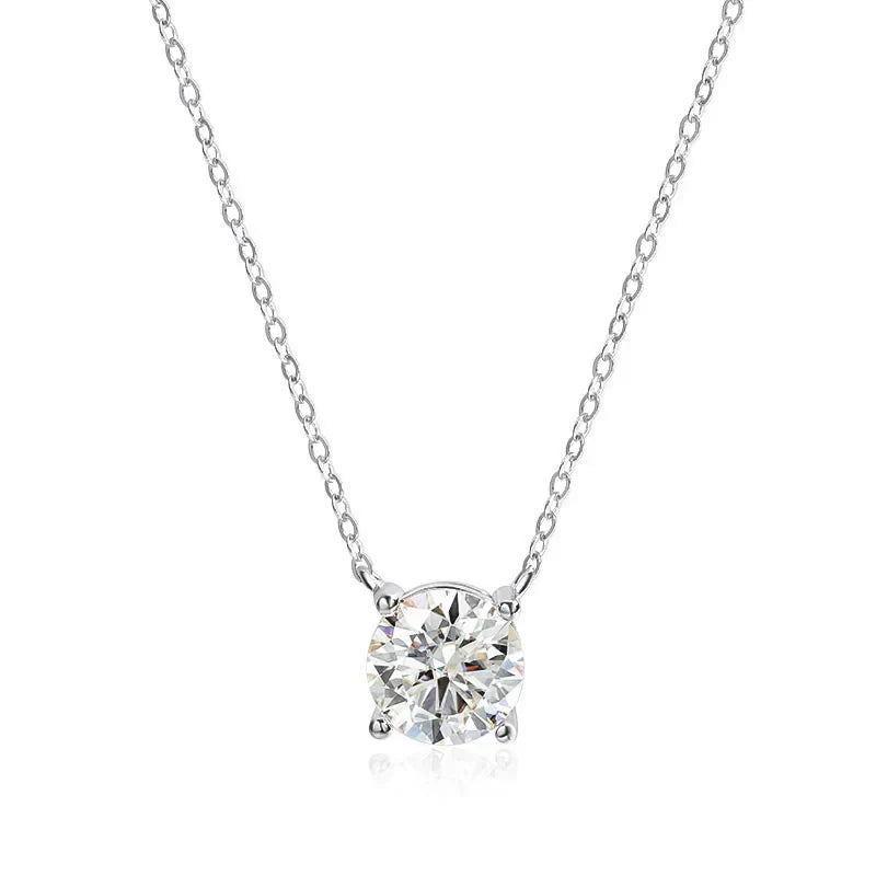 Classic Four Claws Moissanite Necklace