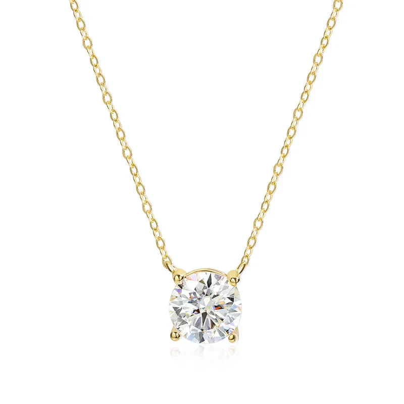 Classic Four Claws Moissanite Necklace