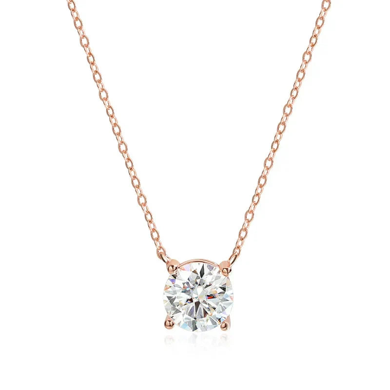 Classic Four Claws Moissanite Necklace