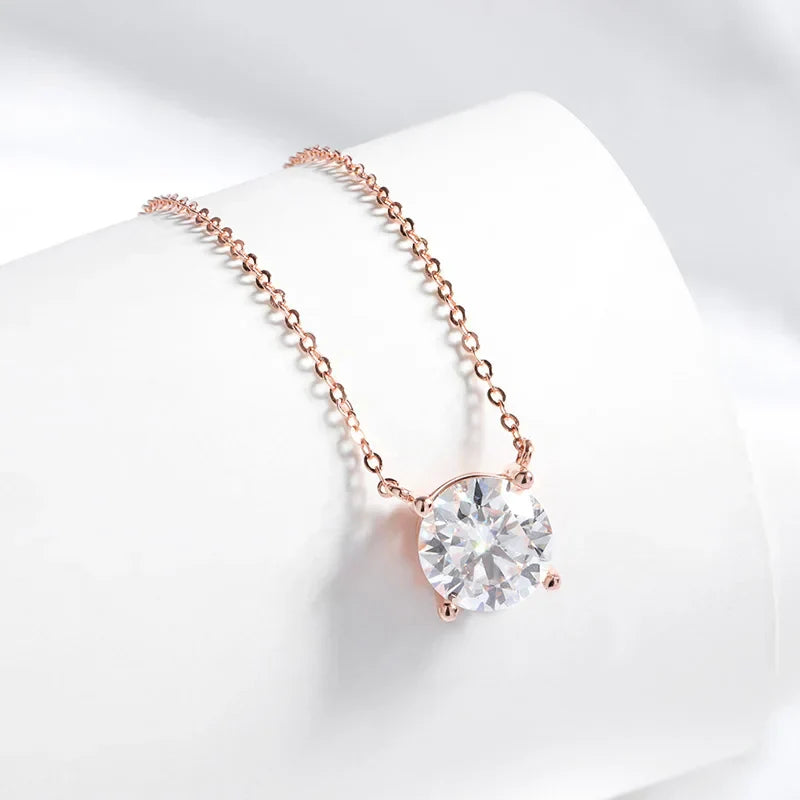 Classic Four Claws Moissanite Necklace