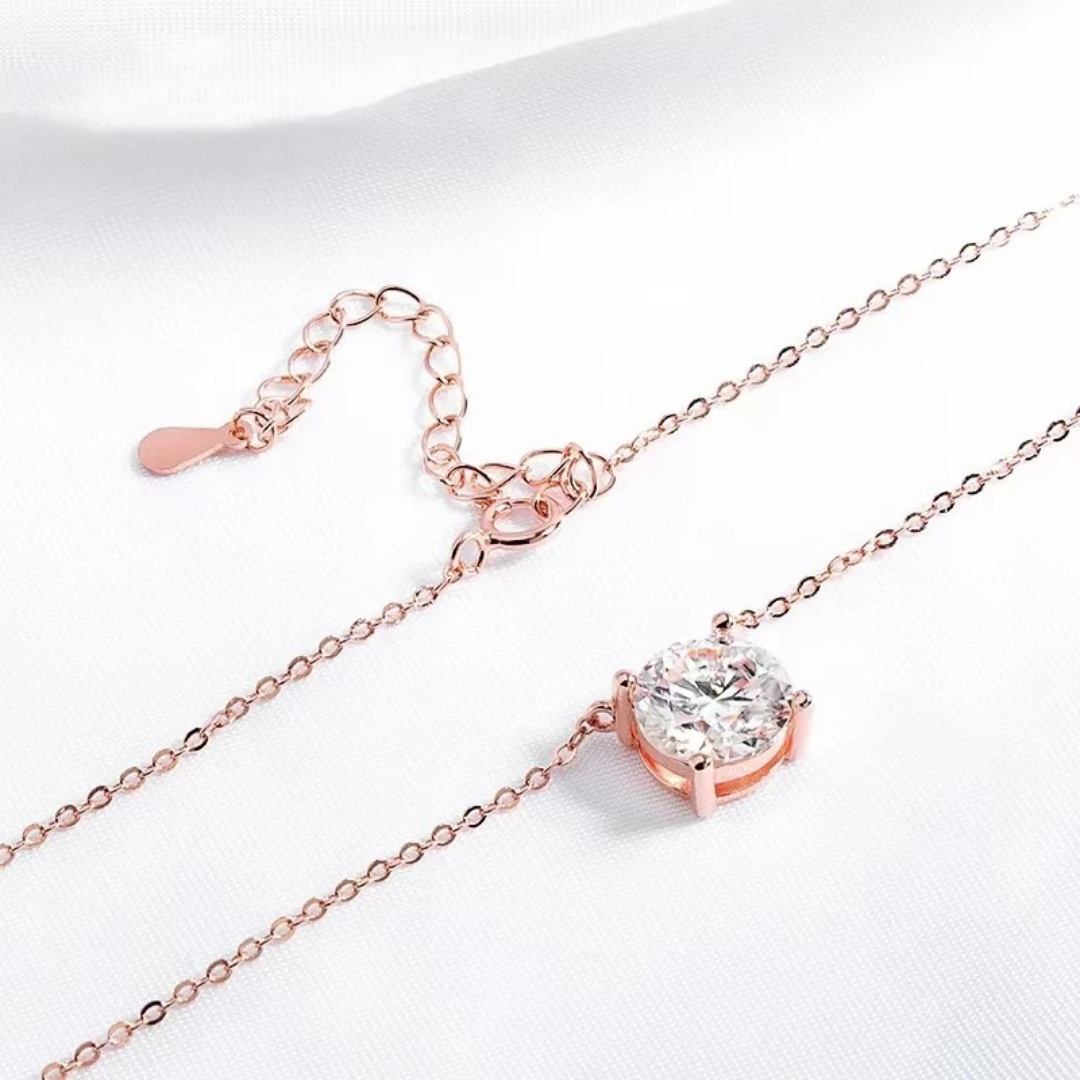 Classic Four Claws Moissanite Necklace